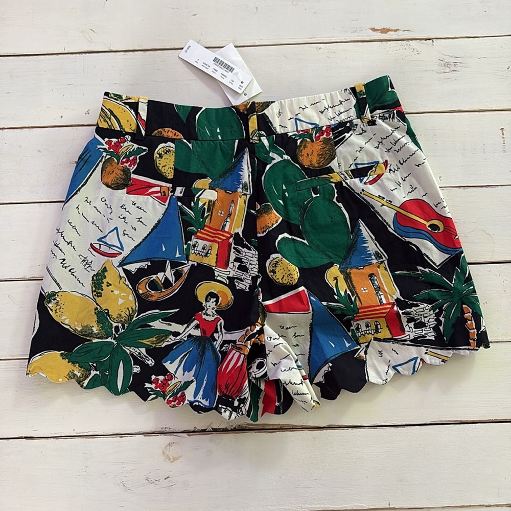 NWT J. Crew Colorful Fruit Print Shorts, Size 0 - Picture 9 of 11